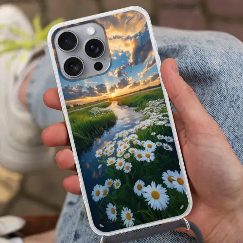 Beekje - Landschap - Margriet Hoesje iPhone 16 Pro Max met koord klein -sfeer3