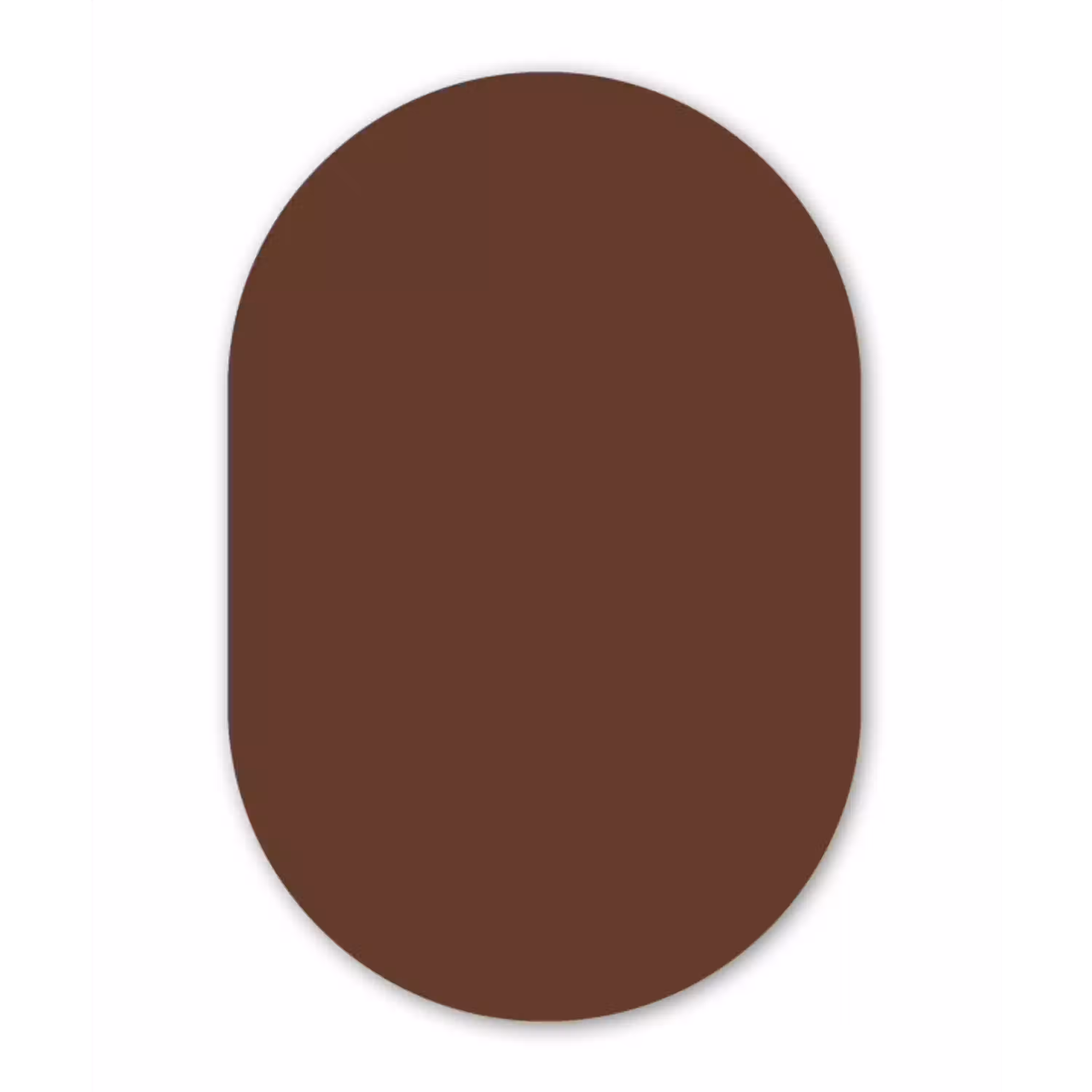 Deep - Clay - Brown - Bruin Wandcirkel Ovaal Aluminium middel 839 -3d