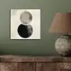 Cirkels - Vorm - Beige - Abstract aluminium wit klein -sfeer2