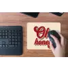 Oh honey - Rood - Schaduw muismat rubber klein -toetsenbord