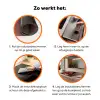 Vrouw - Donuts - Kleurrijk Inductie beschermer vinyl 3mm klein -zzzzzzz-td-werking