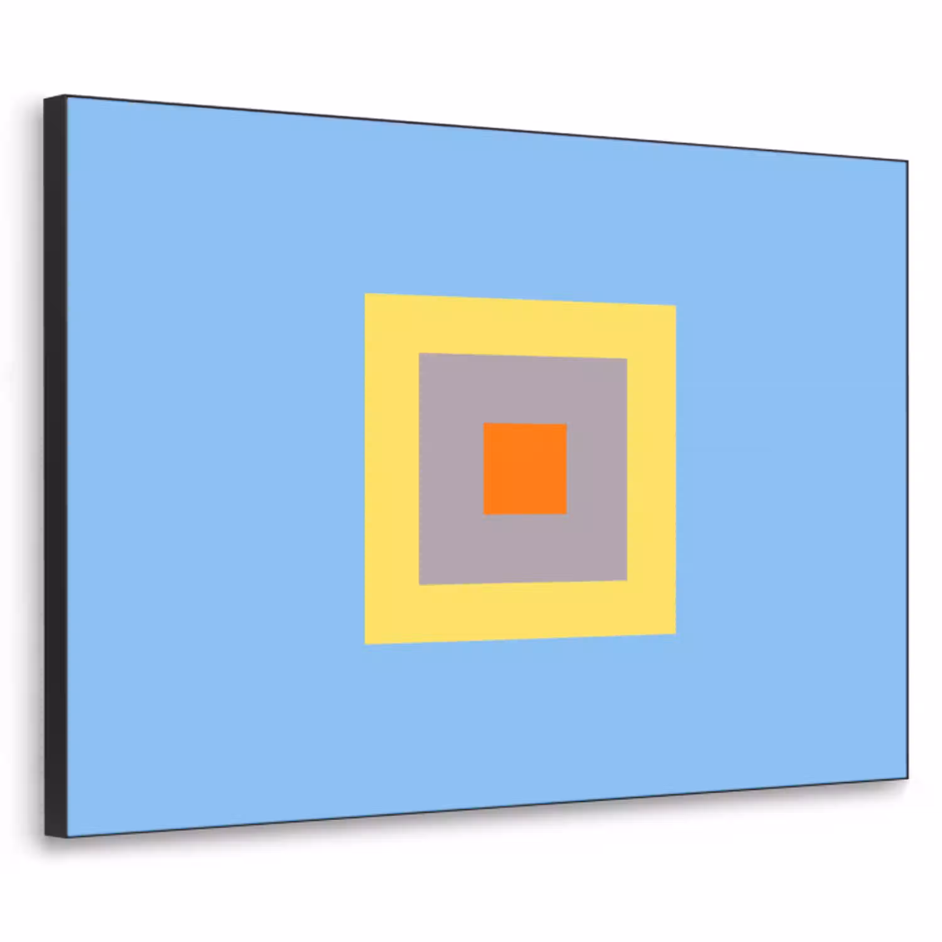 Abstract - Geometrisch - Kleurrijk - Modern - Vormen Textielframe zwart klein -3d