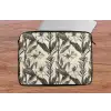 Klassiek - Botanisch - Zwart - Beige laptophoes neopreen klein 279 -tafel