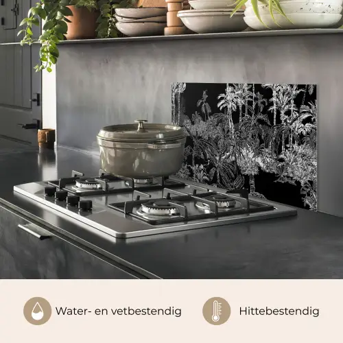 Palm - Jungle - Tropical keuken achterwand spatscherm klein -usp_NL