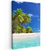Strand - Zee - Palmboom - Zon - Zomer canvas 2cm klein -z3d