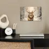 Kerst - Rendier - Winter - Krans poster papier klein -sfeer1