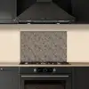 Donker - Bloemen - Sierlijk keuken achterwand spatscherm klein 900 -sfeer1
