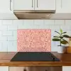 Terrazzo -  Patroon - Kleurrijk - Roze - Blauw keuken achterwand spatscherm klein 900 -sfeer2