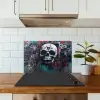 Schedels - Graffiti - Abstract keuken achterwand spatscherm klein -sfeer2