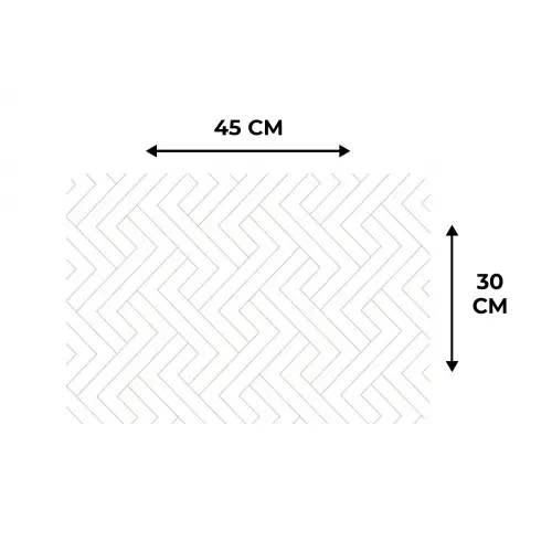 Grafisch - Patroon - Modern -  Schuin Placemat vinyl groot 368 -specs