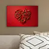 Pepers - Rood - Hart canvas 2cm klein -sfeer3