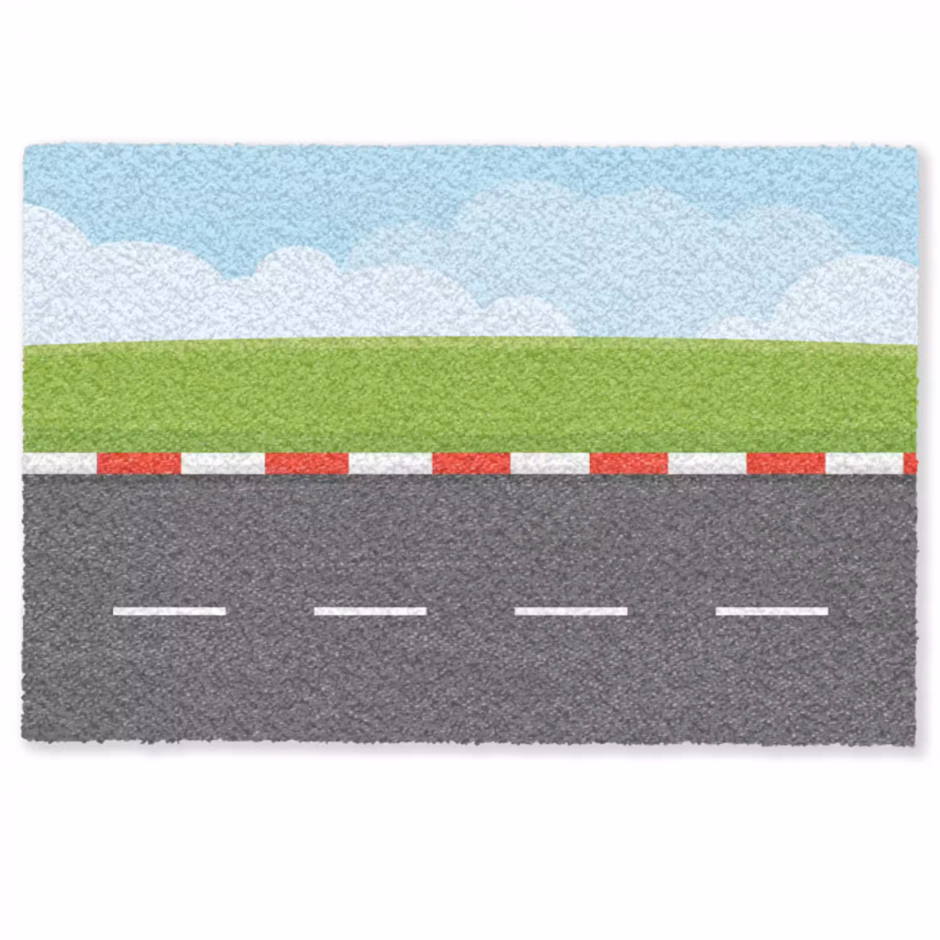Racebaan - Illustratie - Sport - Kleurrijk Deurmat klein -zkaufland3d