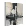 Abstract - Zwart wit - Verf - Modern plexiglas 5mm klein -z3d