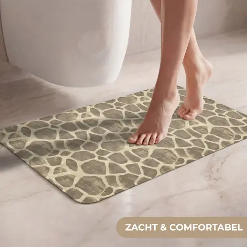 Giraf - Patroon - Beige - Bruin WCmat klein 1009 -USP_ZachtNL