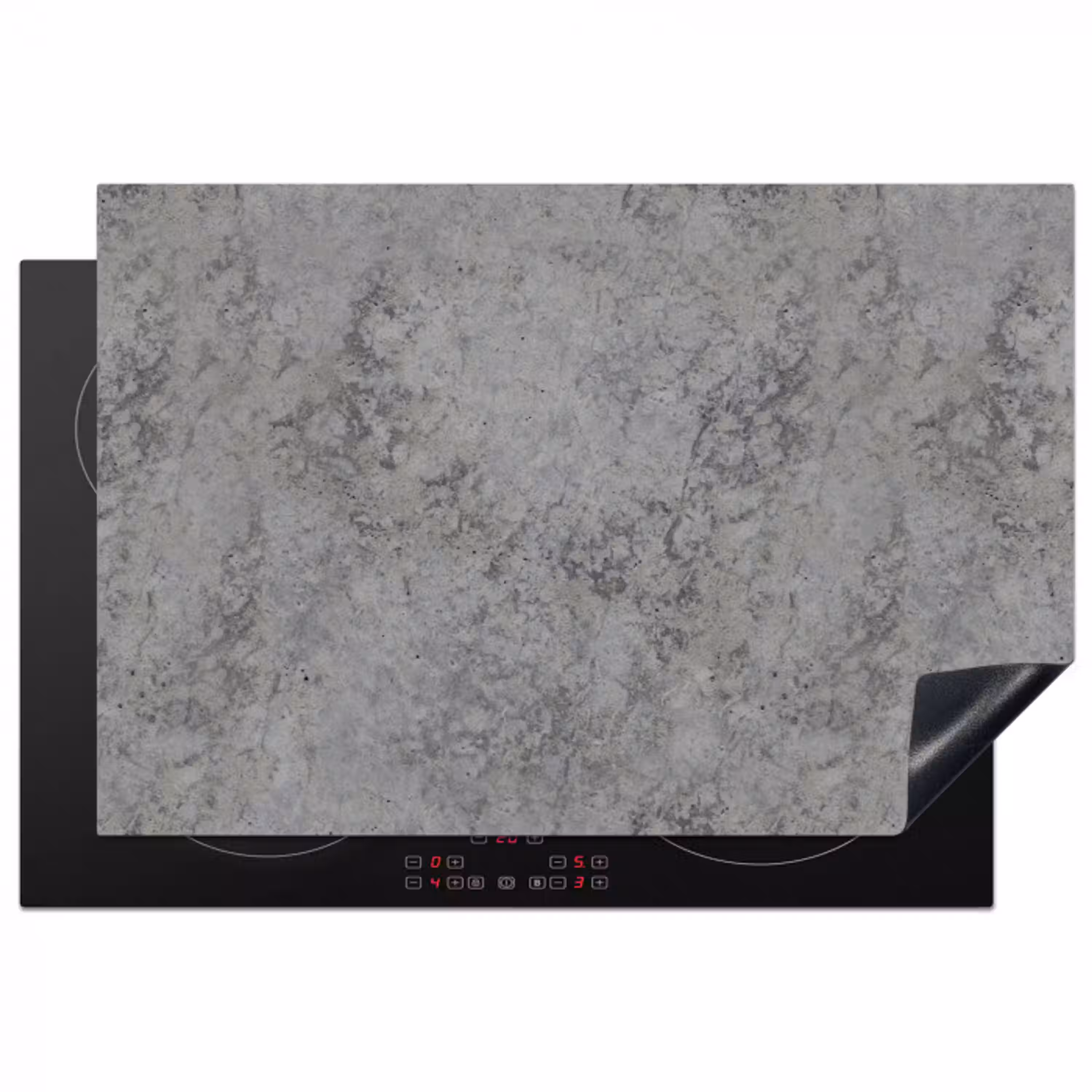 Industrieel - Beton - Patronen Inductie beschermer vinyl 3mm klein 276 -3d