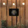 Tijger - Wilde dieren - Portret - Zwart - Dieren tuinposter los doek klein -sfeer1