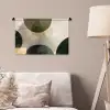 Vlakken - Abstract - Beige - Cirkels Wandkleed katoen klein -sfeer4