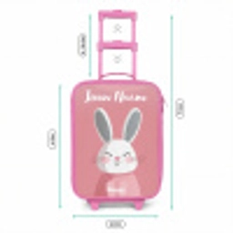 Konijn - Blosje - Stippen - Roze Kinderkoffer - Roze klein -productfoto_formaten