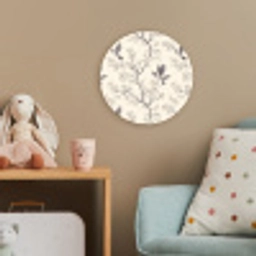 Takken - Vogels - Beige Wandcirkel kunststof plaat 5mm dik klein 188 -tsfeer1_kind