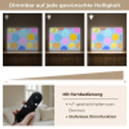 Smileys - Kleurrijk - Grappig Light Box met batterij (Wandlamp kind) middel -USP_dimbaarDE