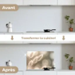Hazestaartgras - Wit - Zonlicht keuken achterwand spatscherm klein -voor_na_FR