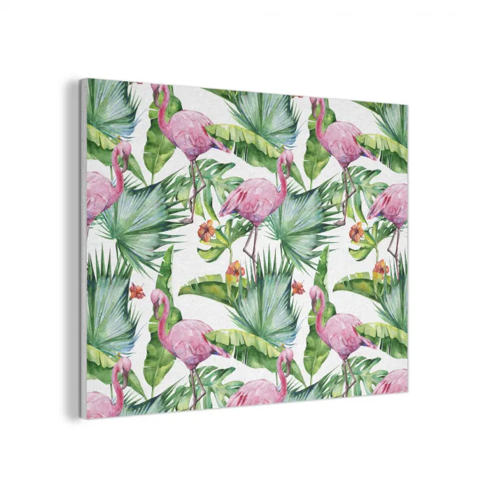 Bladeren - Flamingo - Bloemen - Jungle PET vilt klein -3d