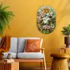 Planten - Natuur - Bloemen - Ernst Haeckel Wandcirkel Ovaal Forex klein -sfeer4