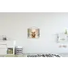 Kerst - Rendier - Winter - Krans textielposter latten blank klein -kinderkamer
