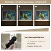 Monster - Groen - Maan - Wolken Light Box met batterij (Wandlamp kind) middel -USP_dimbaarNL