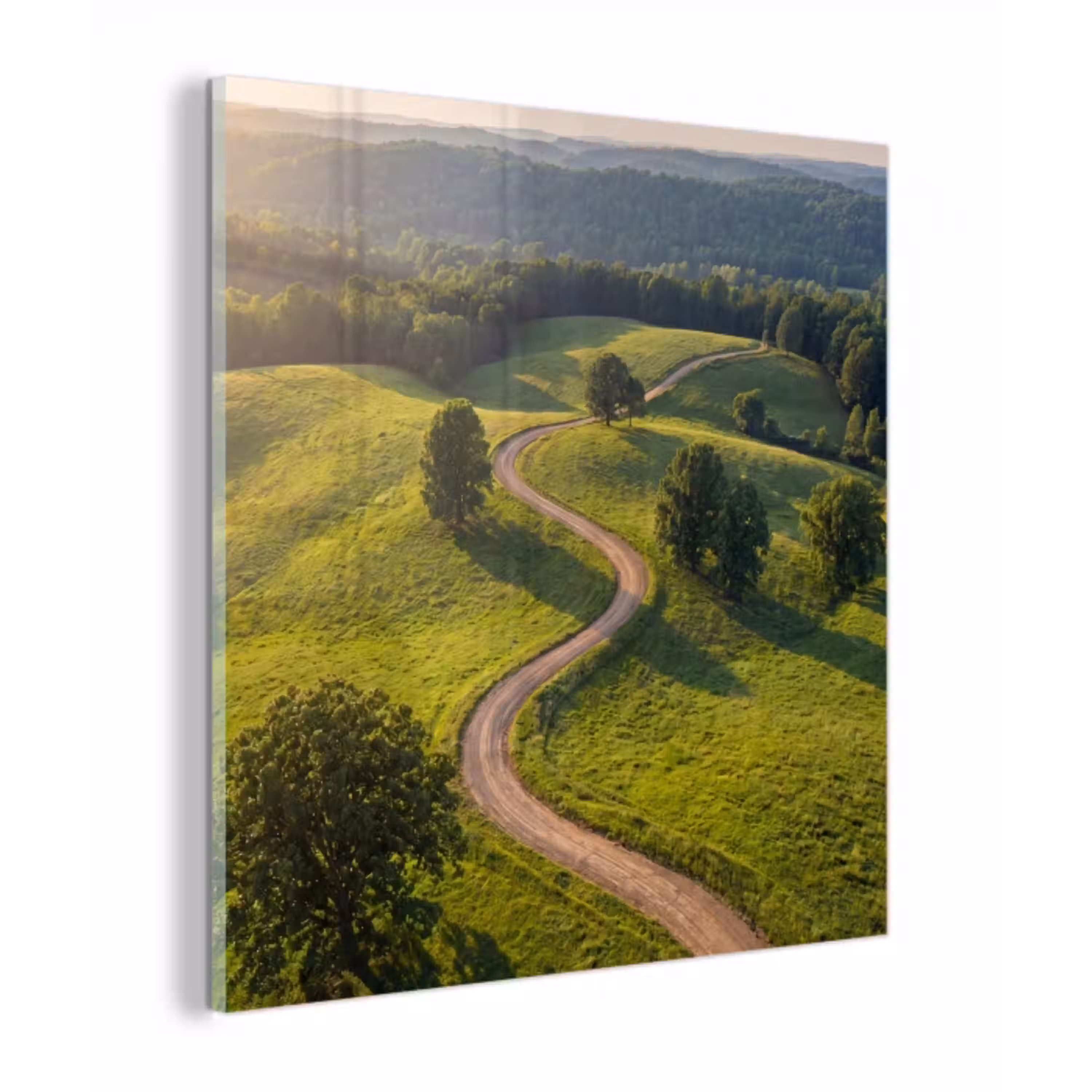 Weg - Weide - Natuur - Groen plexiglas 5mm klein -z3d