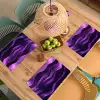 Golven - Abstract - Paars Placemat vinyl groot -zzsfeer5_Kitchenyeah-website