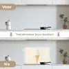 Softijs - Hoorntje - Wit keuken achterwand spatscherm klein -voor_na_NL