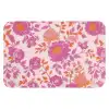 Bloemenpatroon - Roze - Oranje - Bloemen Badmat klein -3d