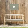 Hart - Design - Liefde Tuinposter op houten frame 2 cm dik klein -sfeer4