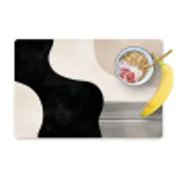 Abstract - Japandi - Beige - Modern Placemat vinyl groot -zzzproduct_Kitchenyeah-website