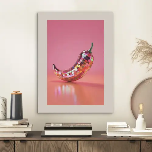Disco - Peper - Roze PET vilt klein -sfeer1