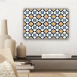 Klassiek - Geometrisch - Blauw canvas 2cm klein 34 -sfeer6
