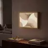 Retro - Geometrische lagen - Aardetinten Light Box met batterij (Wandlamp) middel -sfeer1