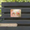 Vogels - Kleurrijk - Tak tuinposter los doek klein -sfeer3