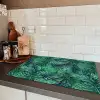 Blauw - Palmbladeren - Afsnijding Inductie beschermer vinyl 3mm klein 276 -sfeer3