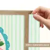 Bloemen - Ovaal - Strepen - Groen Light Box met batterij (Wandlamp) middel -USP_websiteprintNL