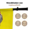 Buste - Slangen - Geel Wandkleed katoen klein -sfeer2