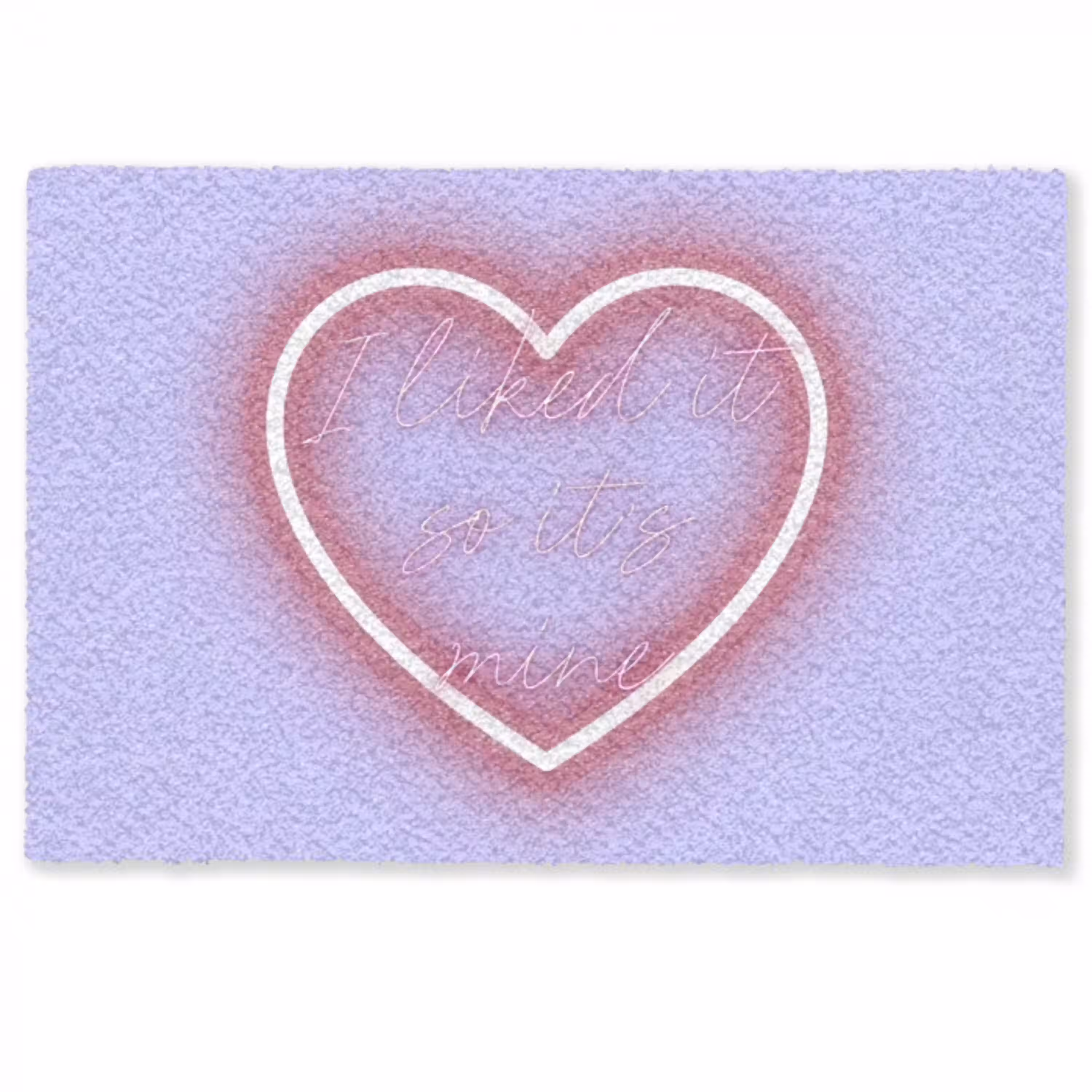 I liked it so it's mine - Neon hart - Paars Deurmat klein -zkaufland3d