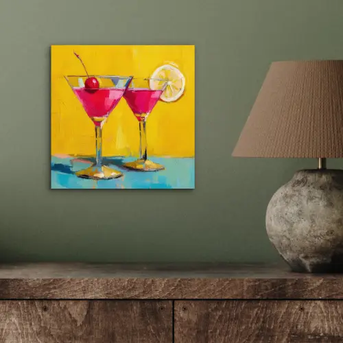 Glazen - Cocktail - Citroen - Kers aluminium wit klein -sfeer2