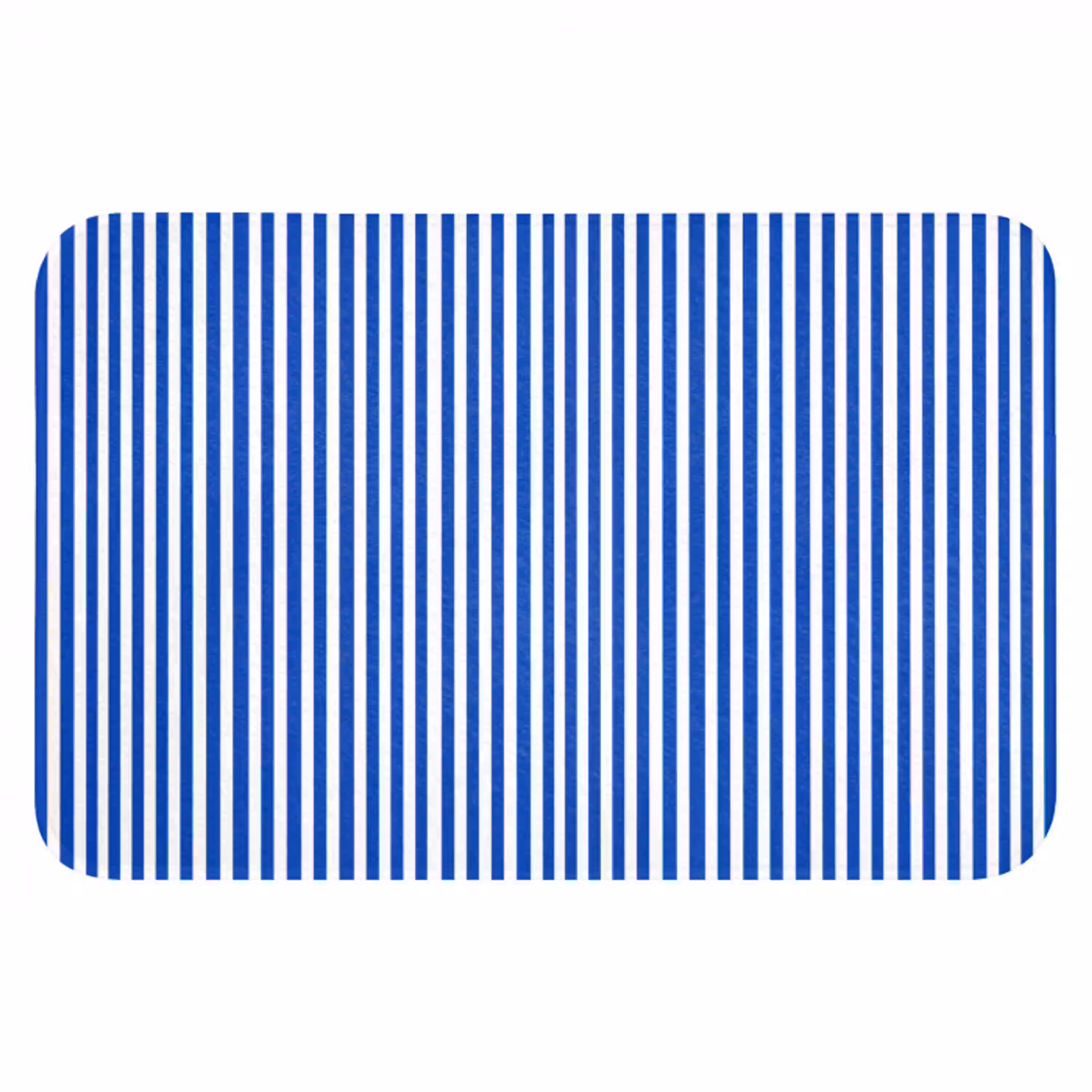 Klassiek - Strepen - Blauw Badmat klein 997 -3d