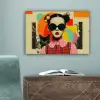 Meisje - Zonnebril - Kat - Retro canvas 2cm klein -sfeer4