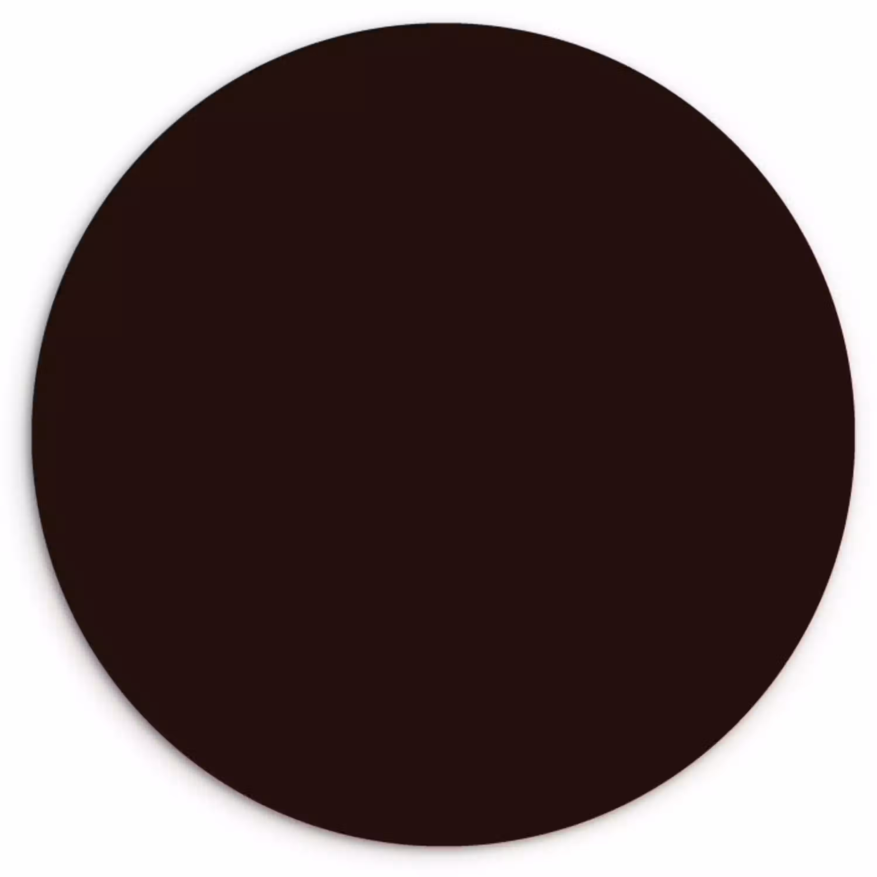 Deep - Obsidian - Bruin Wandcirkel kunststof plaat 5mm dik klein 188 -3d