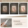 Hertje - Illustratie - Bloemen - Roze Light Box met kabel klein -USP_dimbaarDE