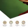 Vrouw - Groen - Bril - Aesthetic - Modern poster papier klein -closeup_NL
