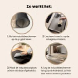 Hazestaartgras - Wit - Zonlicht Inductie beschermer vinyl 3mm middel -sfeer9